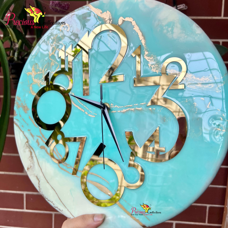 Epoxy Resin Decoration Clock