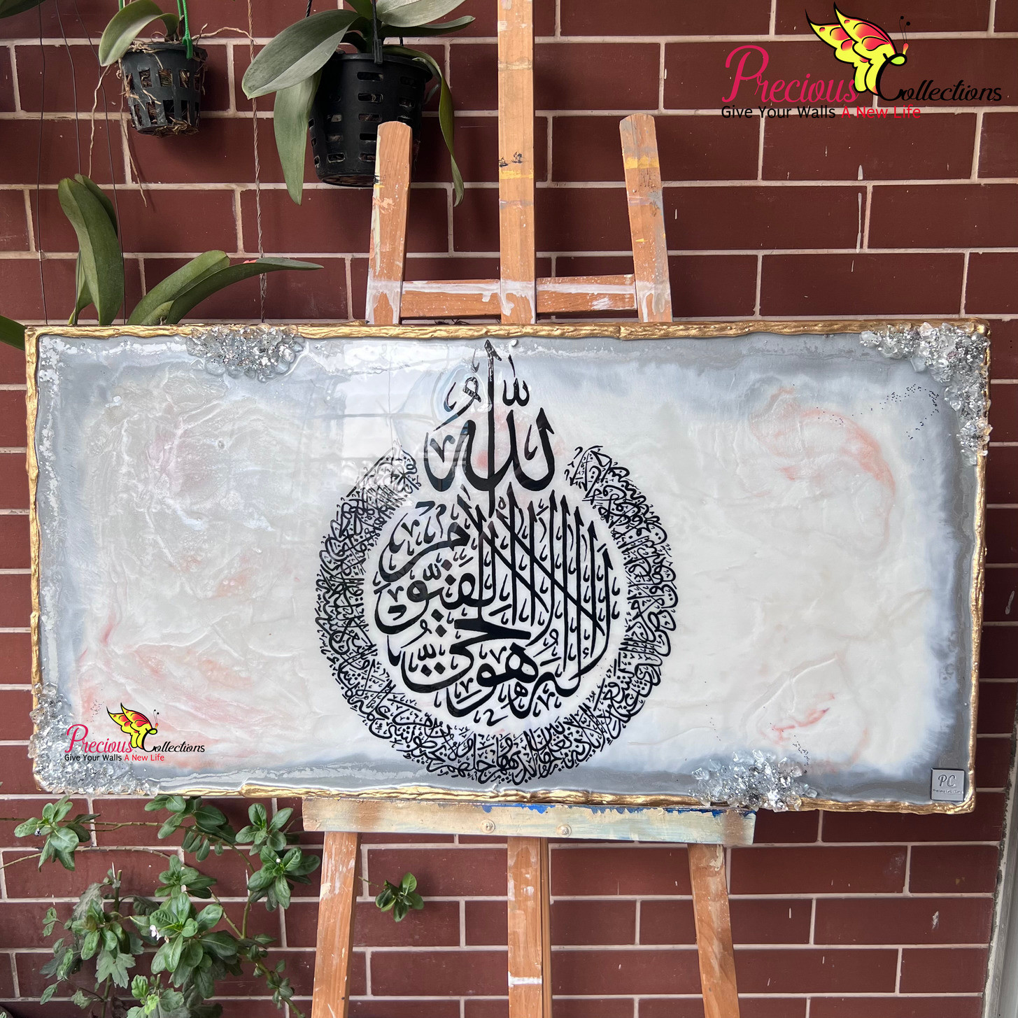 Epoxy Resin Calligraphy Painting