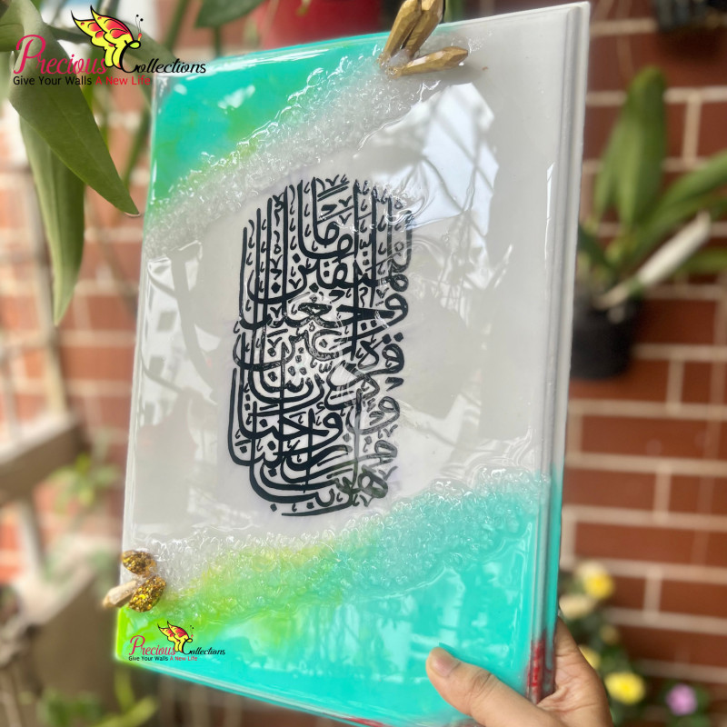 Epoxy Resin Calligraphy Painting