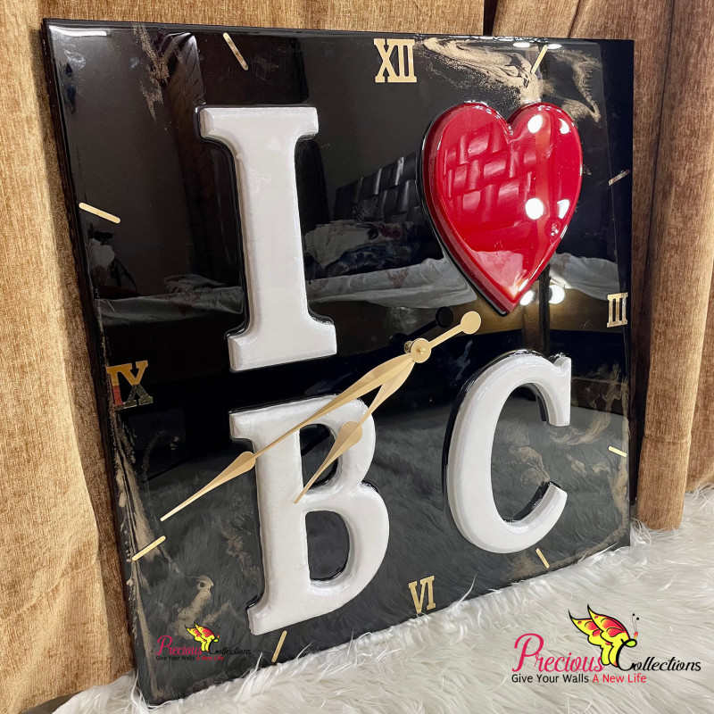Epoxy Resin Decoration Clock