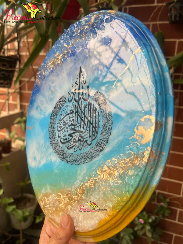 Epoxy Resin Calligraphy Painting