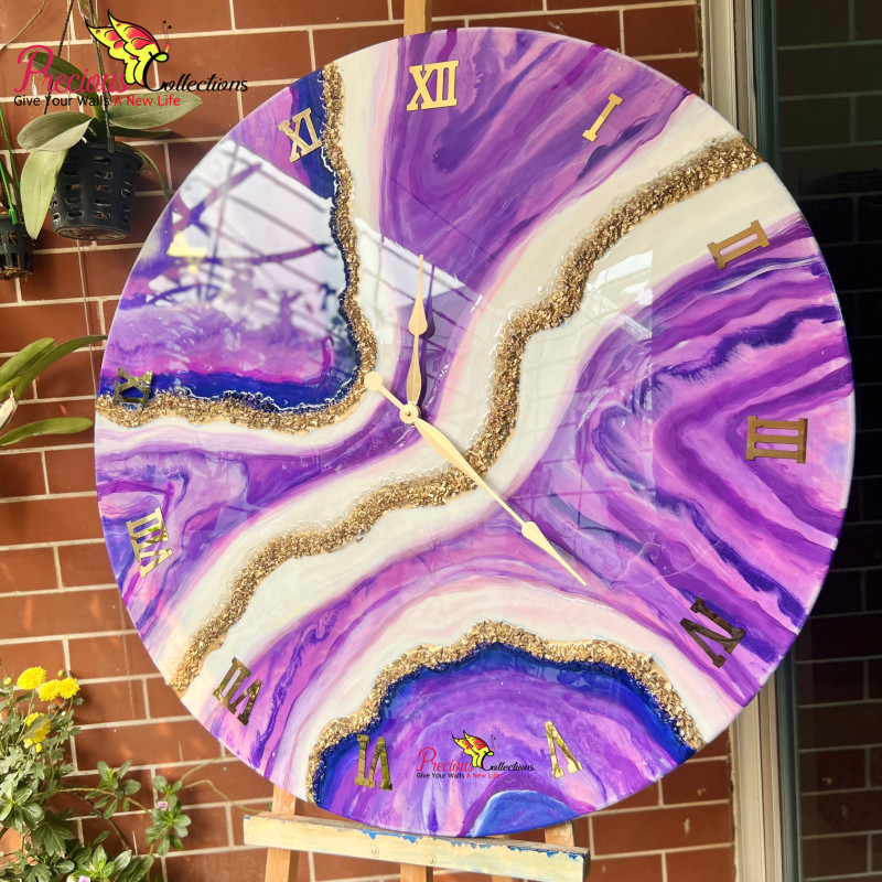 Epoxy Resin Decoration Clock