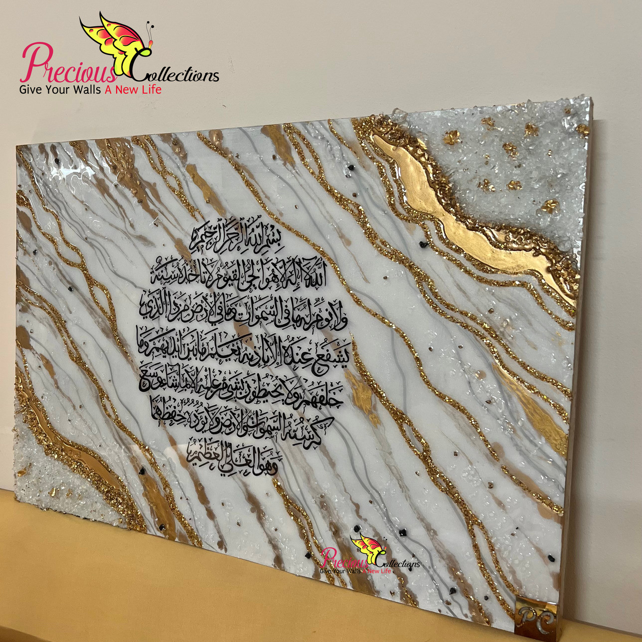 Epoxy Resin Calligraphy Painting