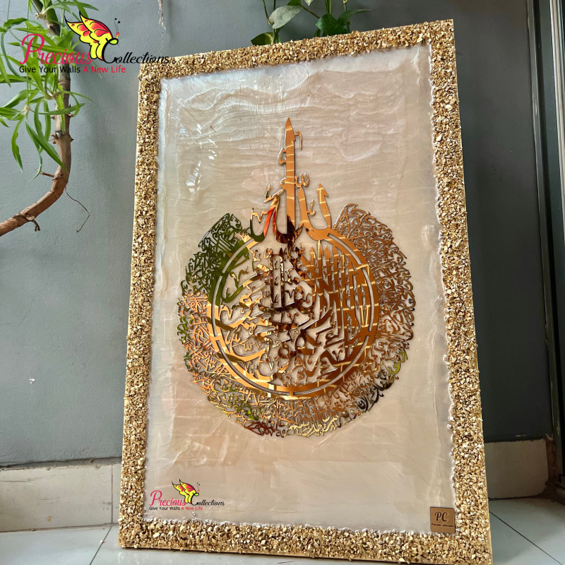 Epoxy Resin Calligraphy Painting