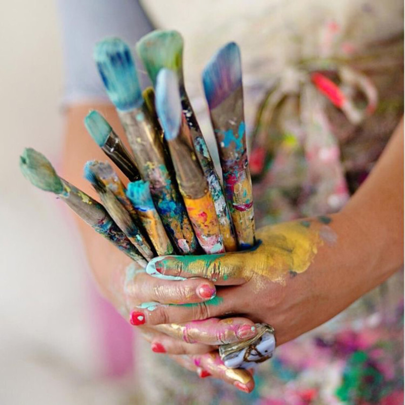 Abstract Hand Painting