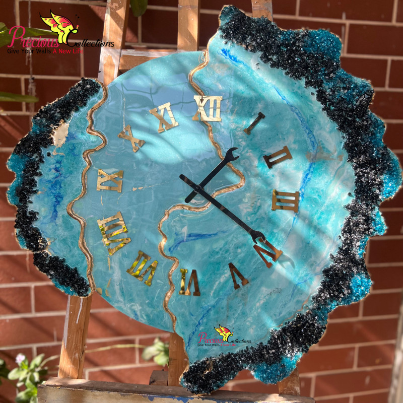 Epoxy Resin Decoration Clock