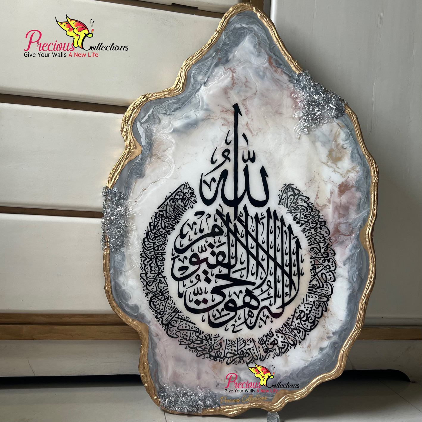 Epoxy Resin Calligraphy Painting