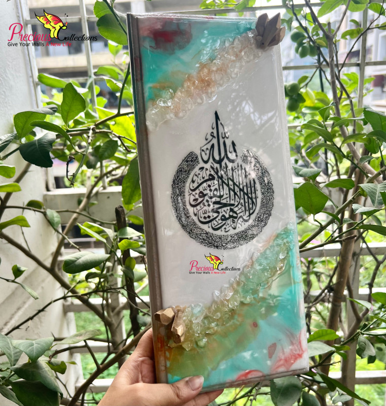 Epoxy Resin Calligraphy Painting