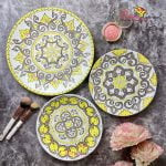Turkish Theme Texture Hand Painting on Ceramic Plates