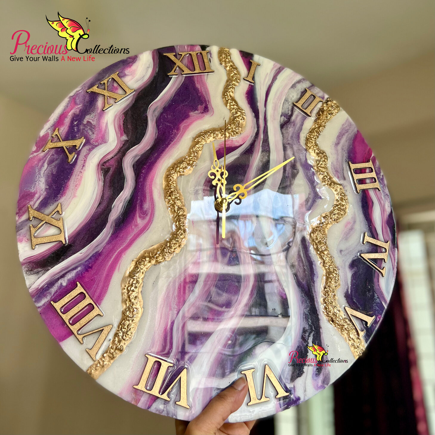 Epoxy Resin Decoration Clock
