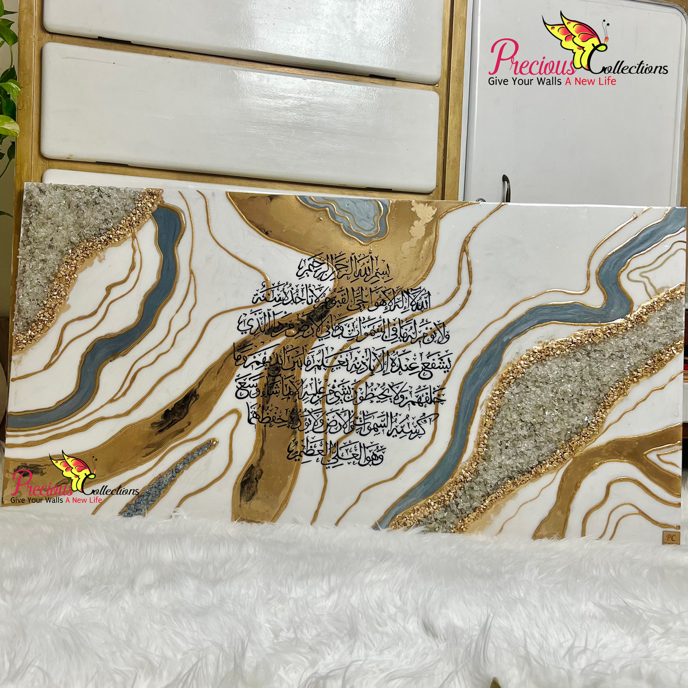 Epoxy Resin Calligraphy Painting