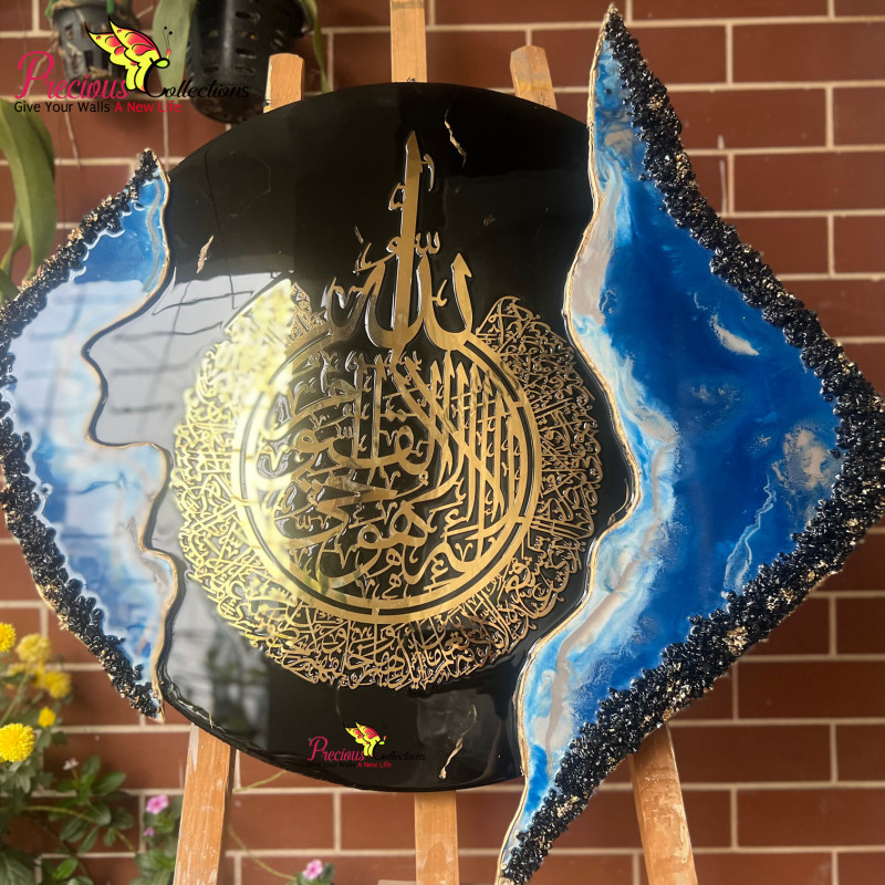 Epoxy Resin Calligraphy Painting