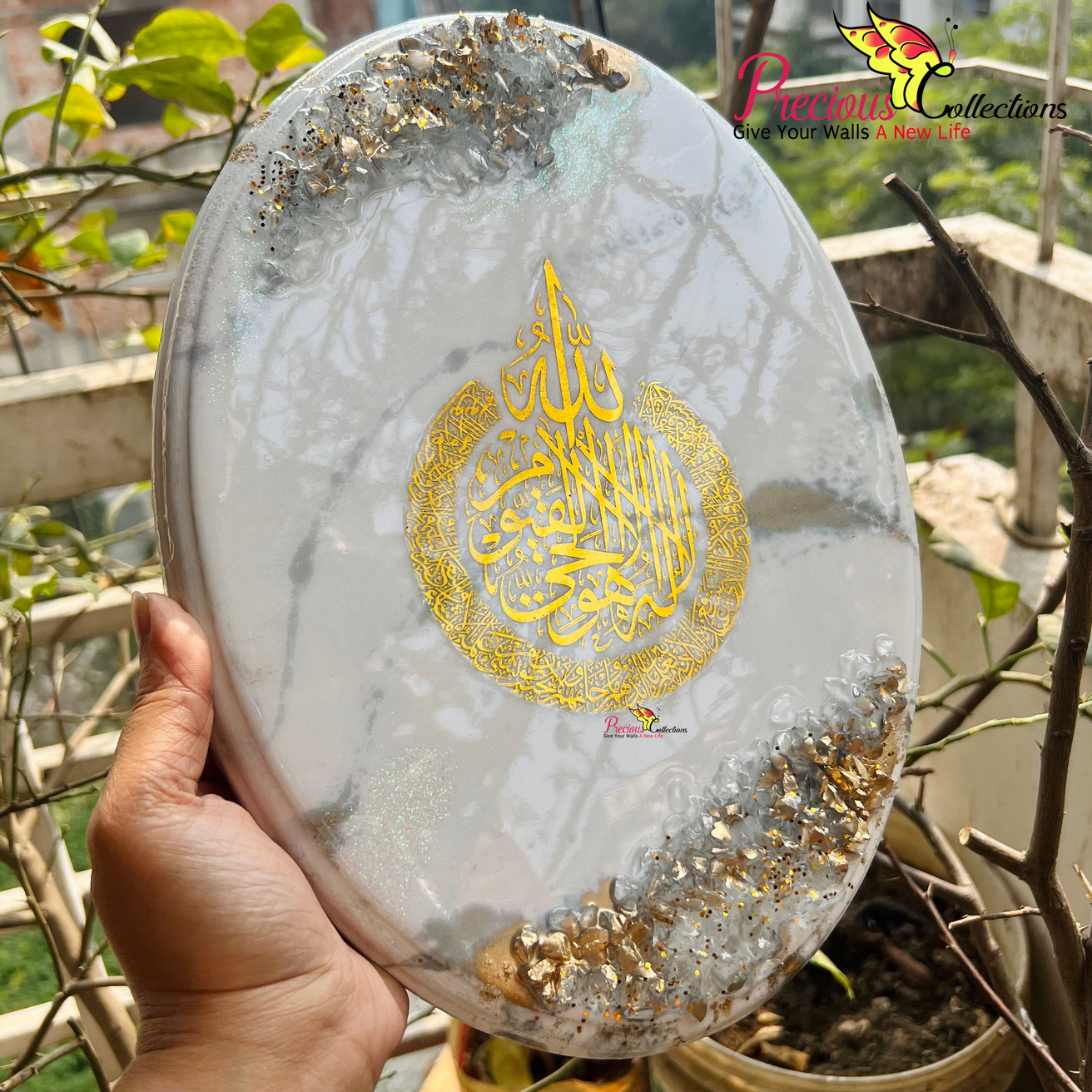 Epoxy Resin Calligraphy Painting