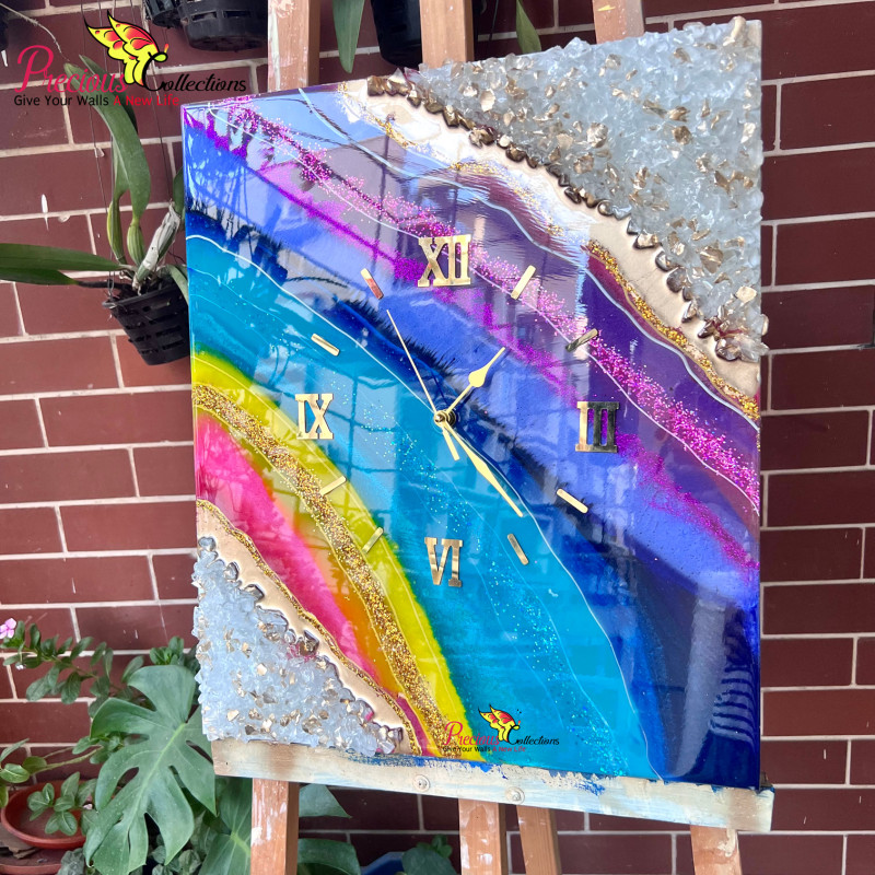 Epoxy Resin Decoration Clock