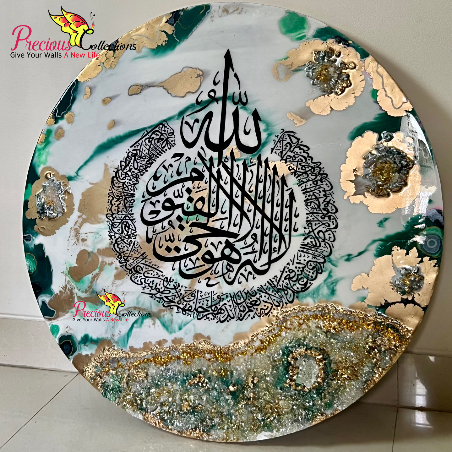 Epoxy Resin Calligraphy Painting